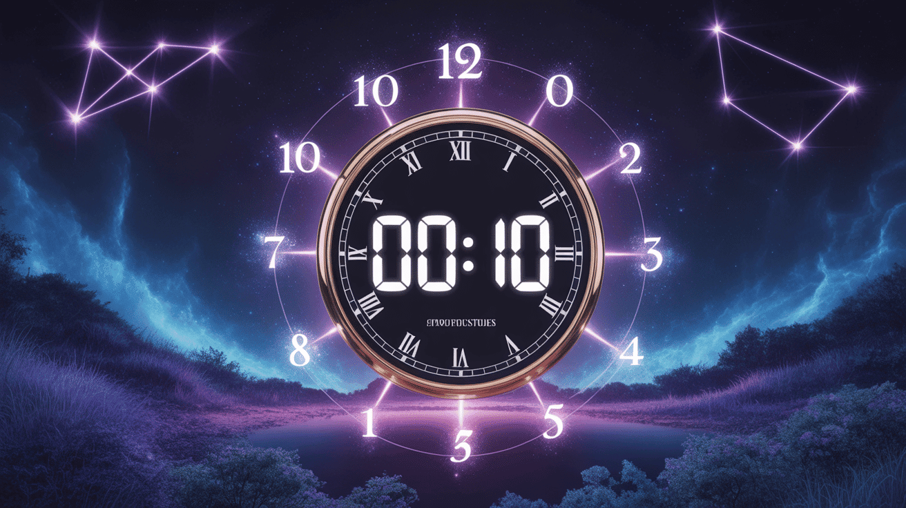 00h10 signification horloge digitale mystique