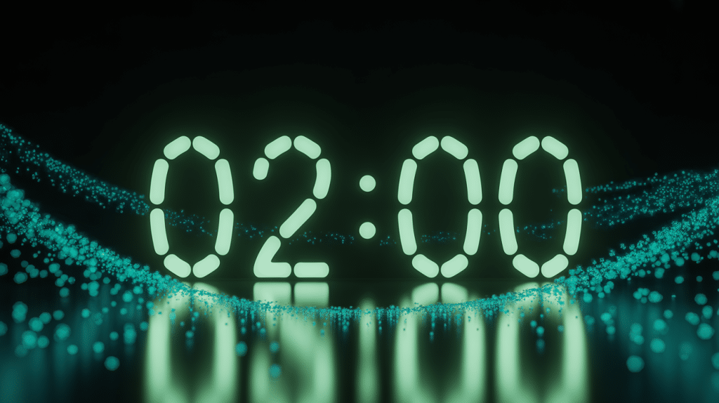 Horloge 02h00 signification ambiance spirituelle