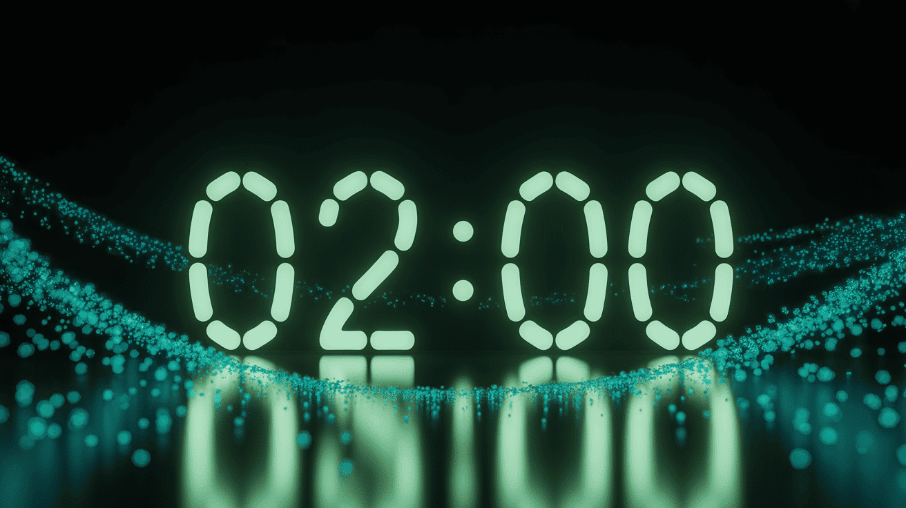 Horloge 02h00 signification ambiance spirituelle