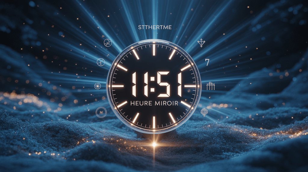 11h51 signification horloge miroir lumineuse mystique