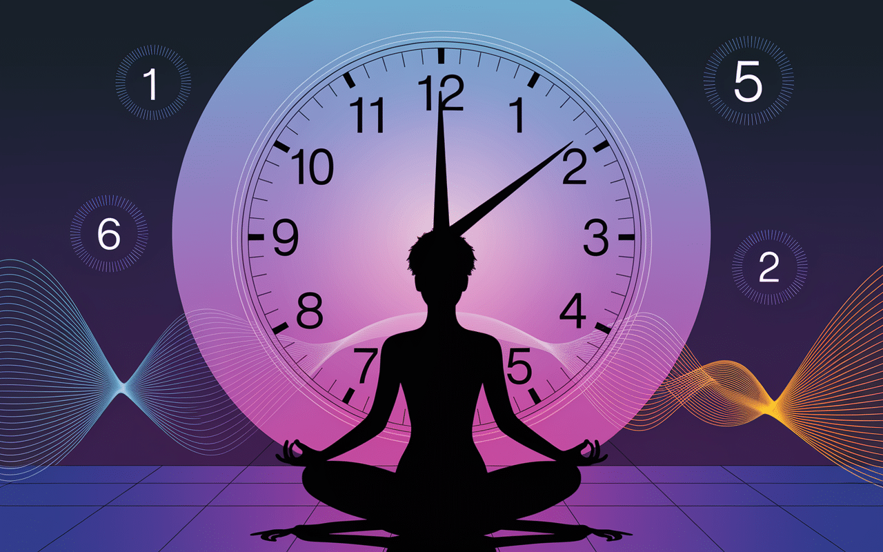 11h51 signification méditation horloge introspection