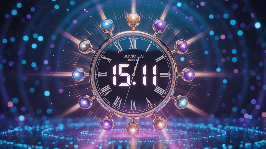 Horloge digitale 15h11 signification élément mystique