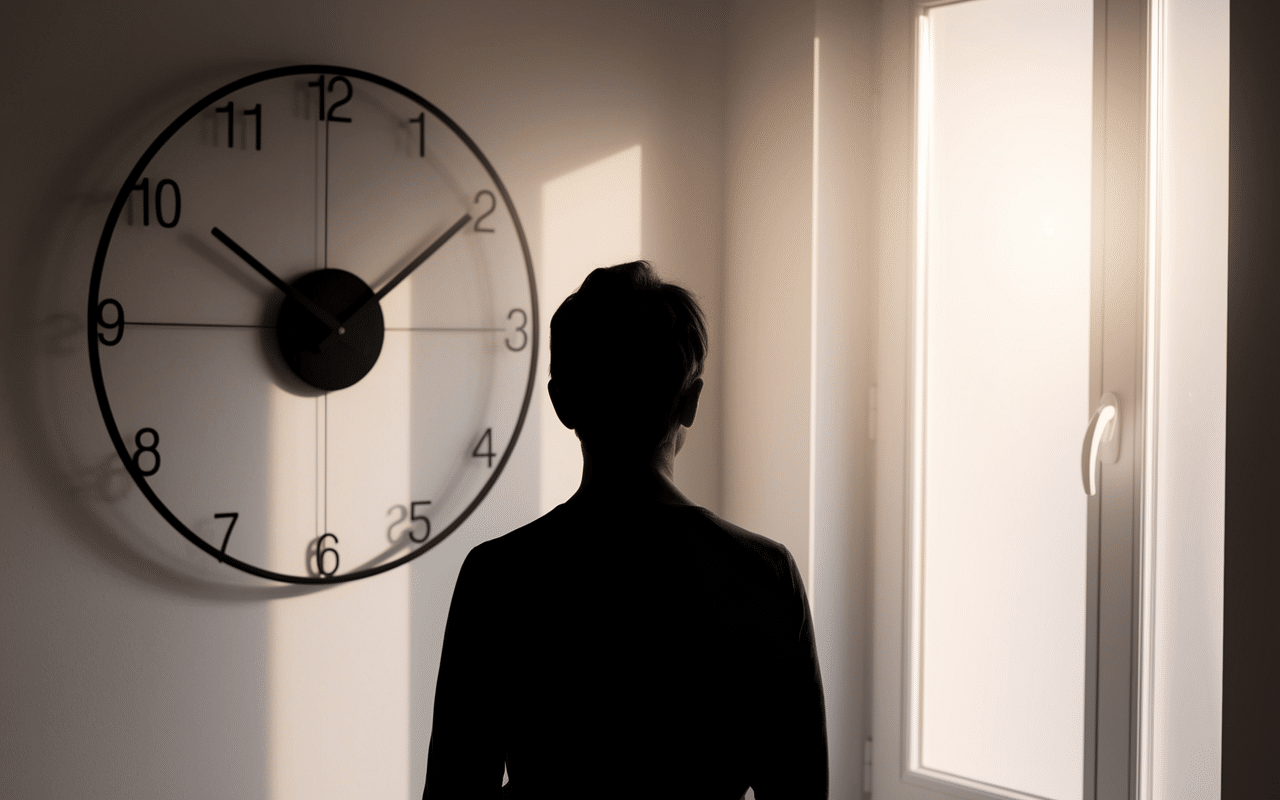 16h11 signification personne regardant horloge