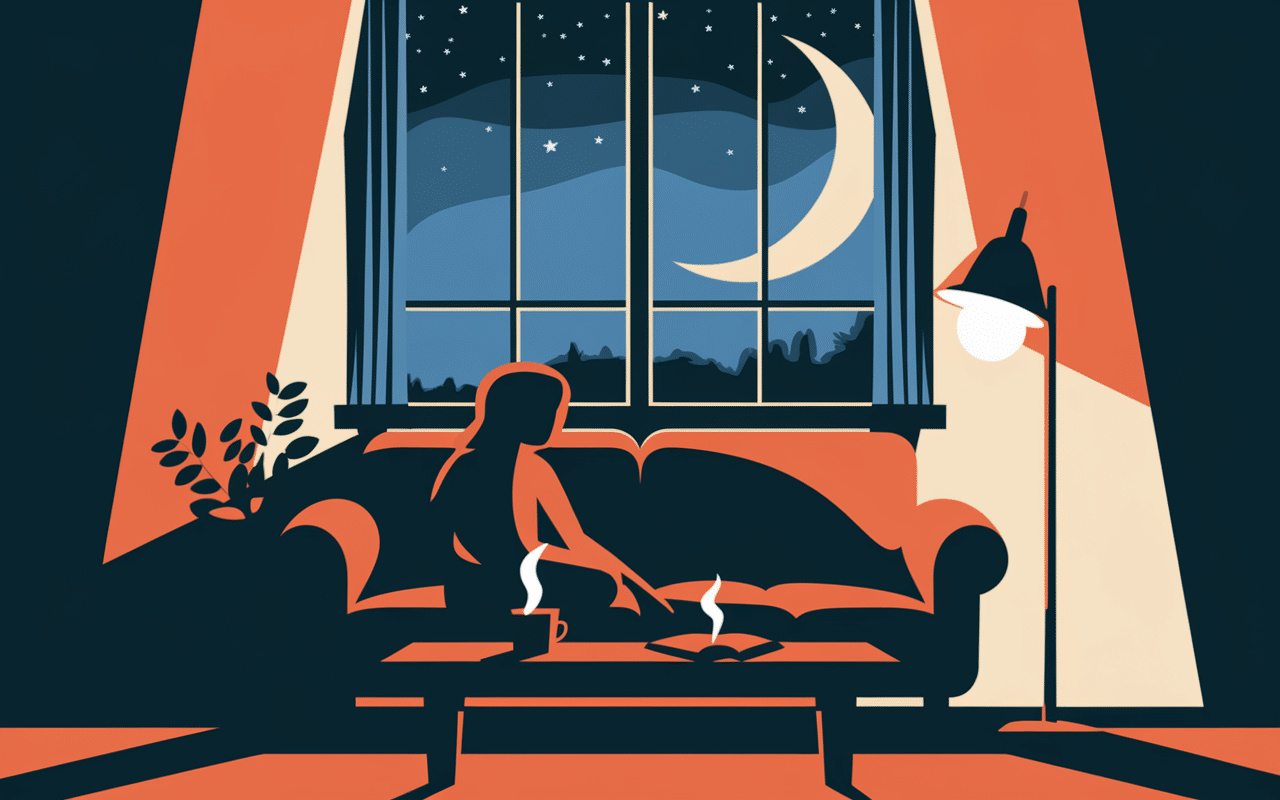 21h22 célibataire solitude soir ambiance cosy