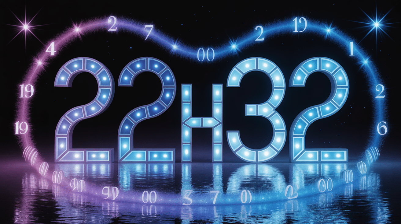 22h32 signification horloge numerique mystique
