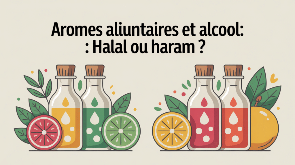 arome contient alcool halal ou haram flacons gouttes fruits