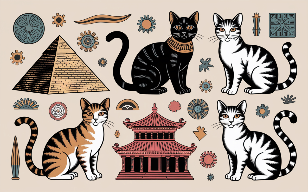 Chat qui vient chez moi : signification spirituelle, chats symboliques cultures