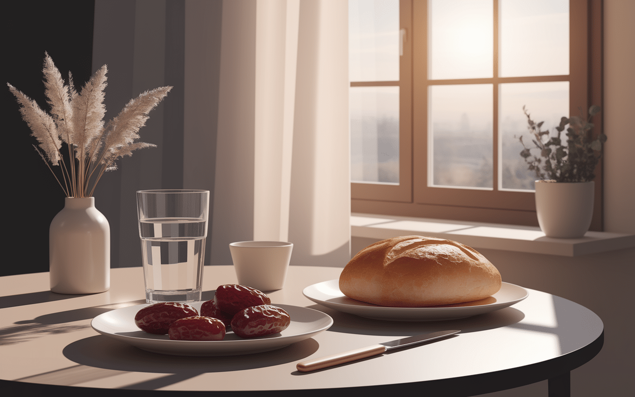 Petit déjeuner calme imsak Toulouse frais matin