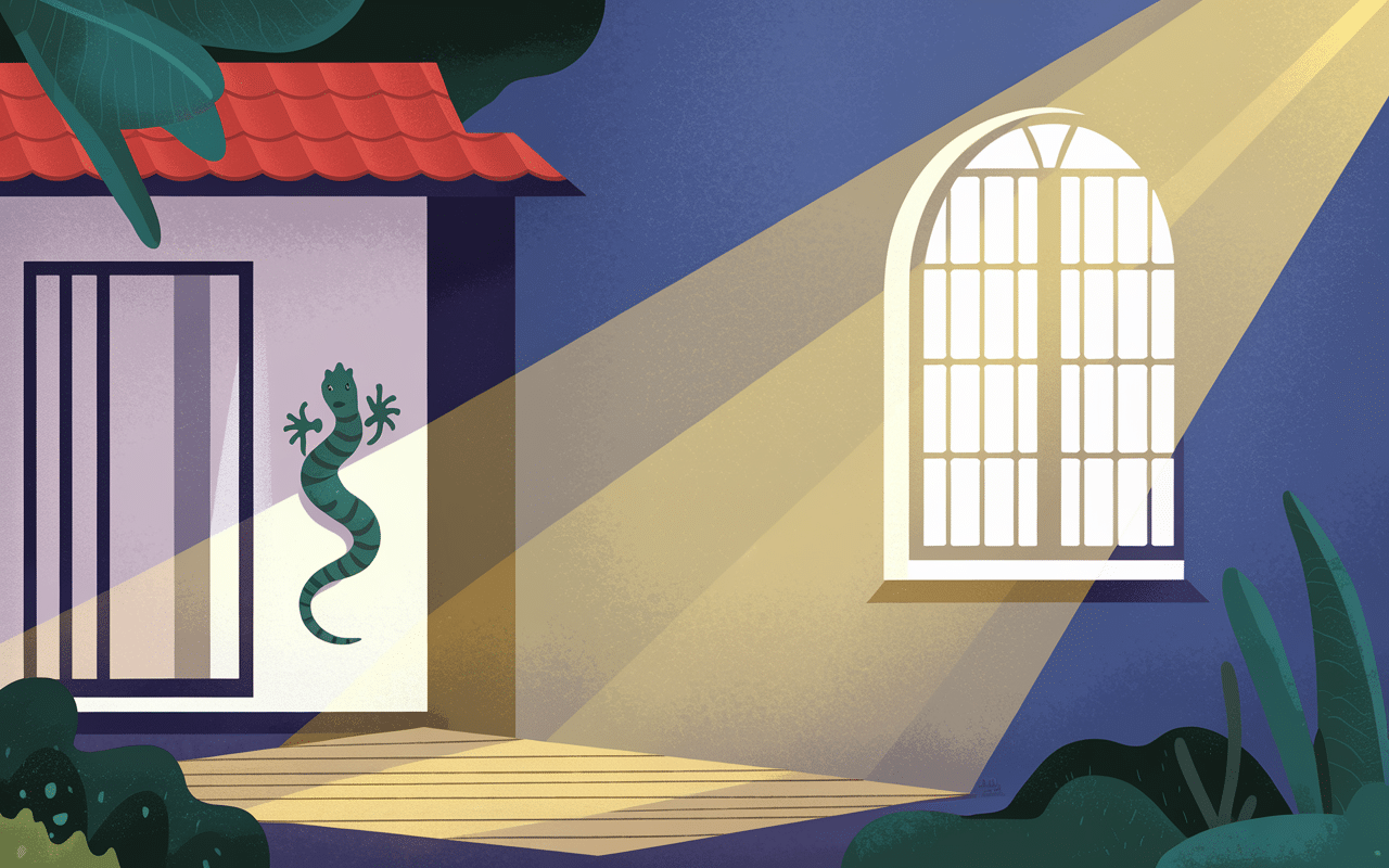 signification lézard dans une maison en islam maison lumière