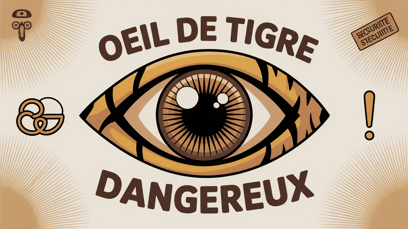 Œil de tigre danger illustration sécurité et danger