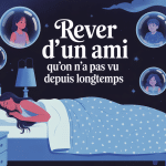 Image rêve d'un ami qu'on n'a pas vu depuis longtemps en ambiance nocturne