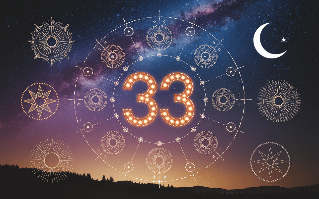 00h33 symboles spirituels astrologie ciel nuit