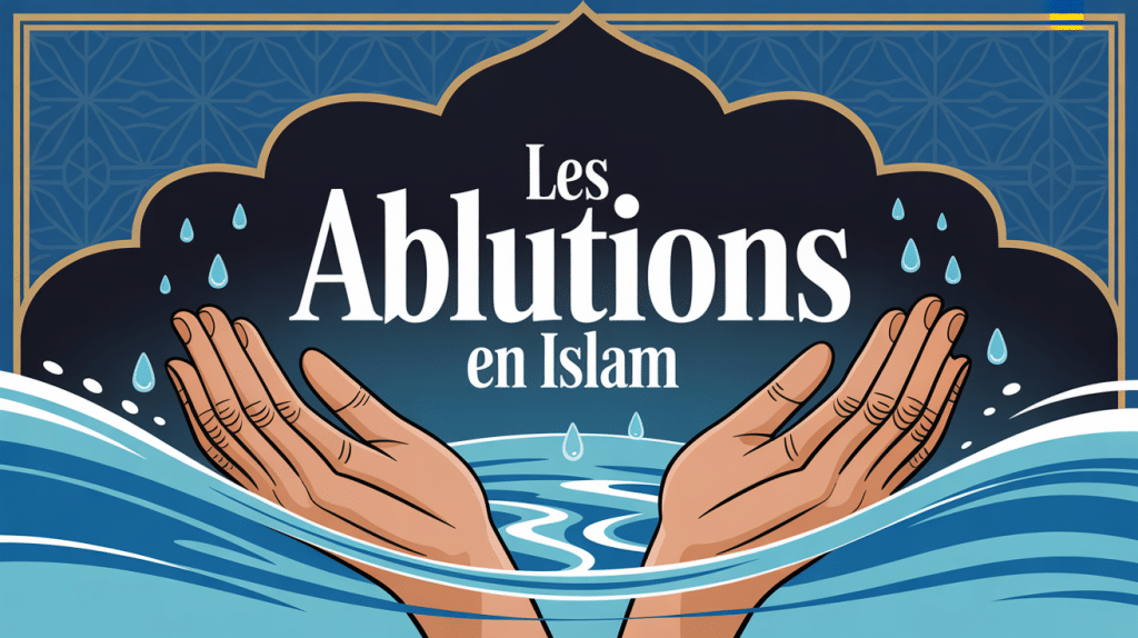 Ablution islam mains sous eau claire