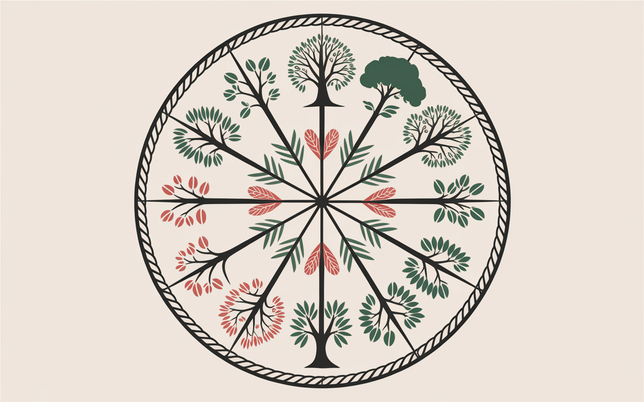 Astrologie celtique roue zodiacale arbres signes