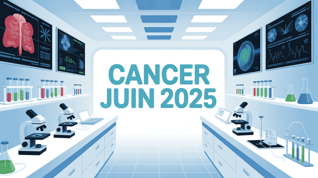 Illustration laboratoire cancer juin 2025 high-tech