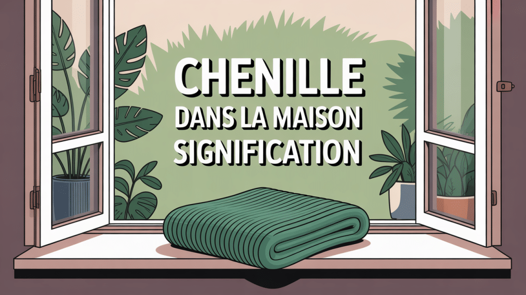 Chenille dans la maison signification rebord fenêtre maison moderne