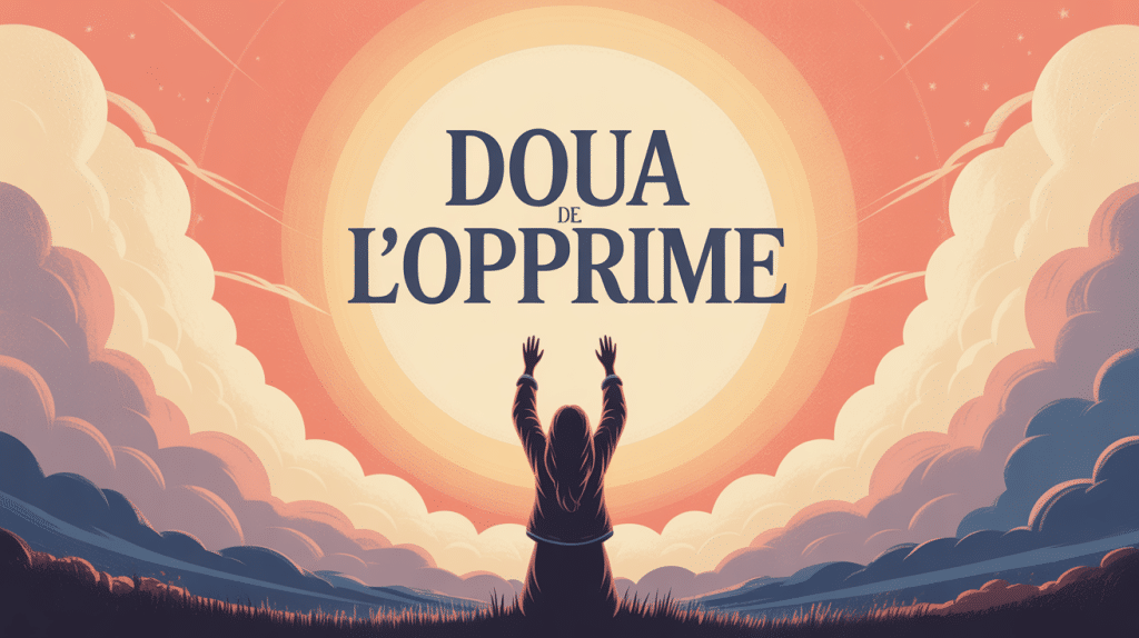 doua de l'opprimé image prière silhouette lumière
