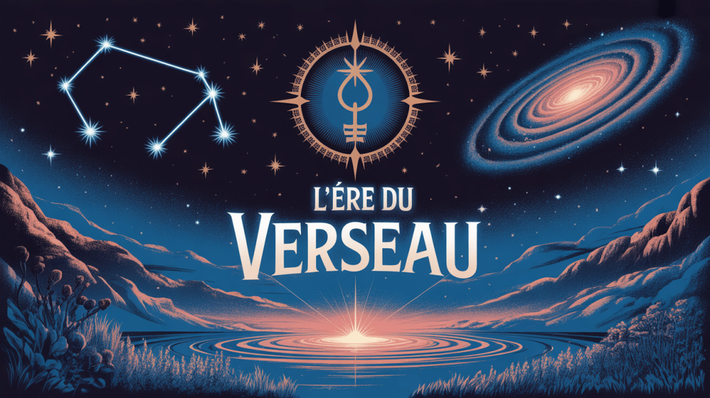 Illustration l'ère du verseau ciel étoilé constellation