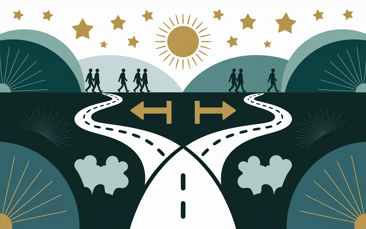 Flamme jumelle date de naissance chemin bifurqué boussole