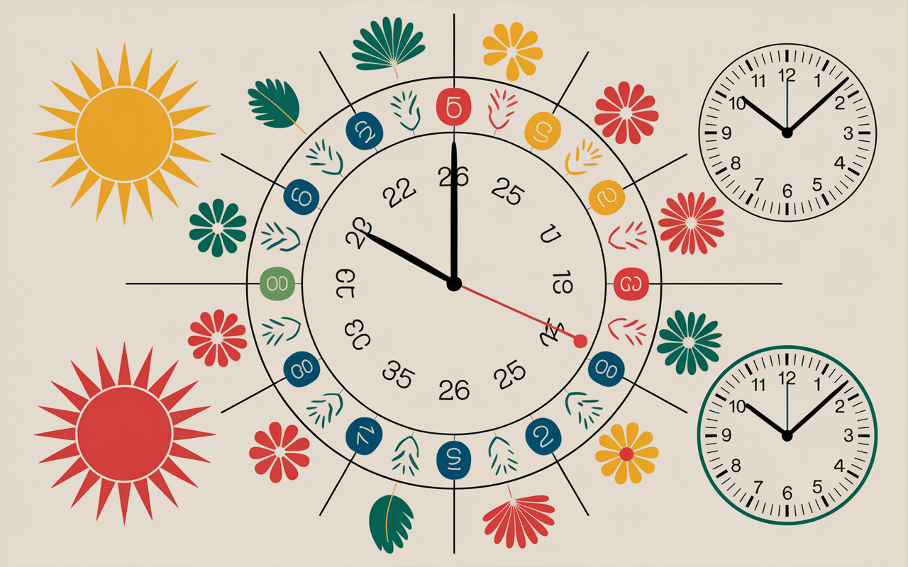 Calendrier évolutions saisonnières heure de priere cannes