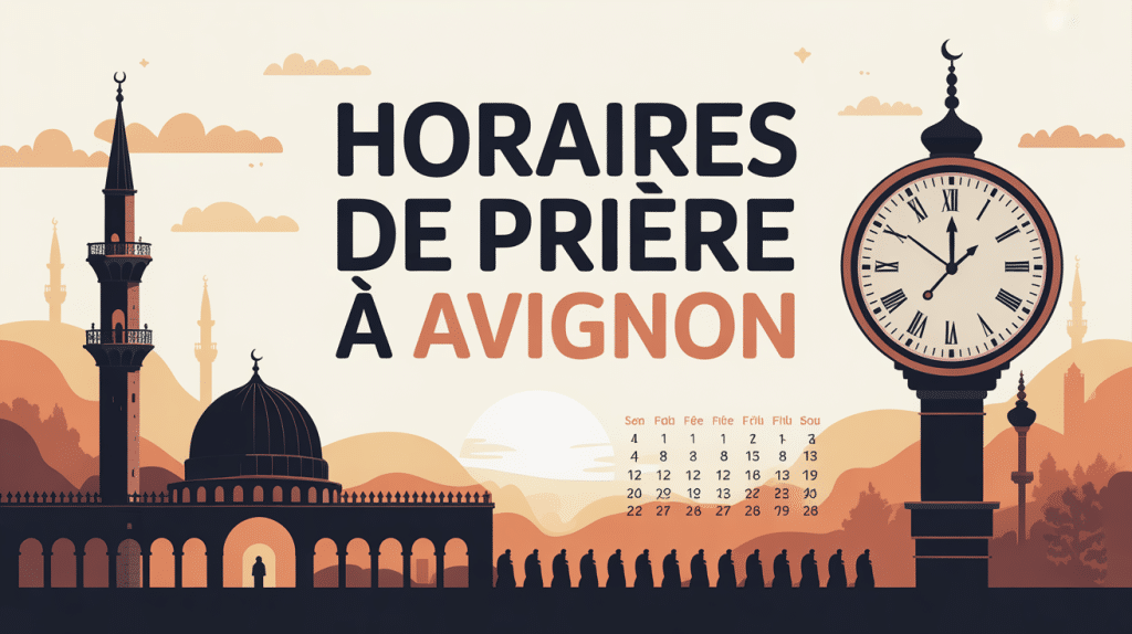 Illustration mosquee avignon horaire priere