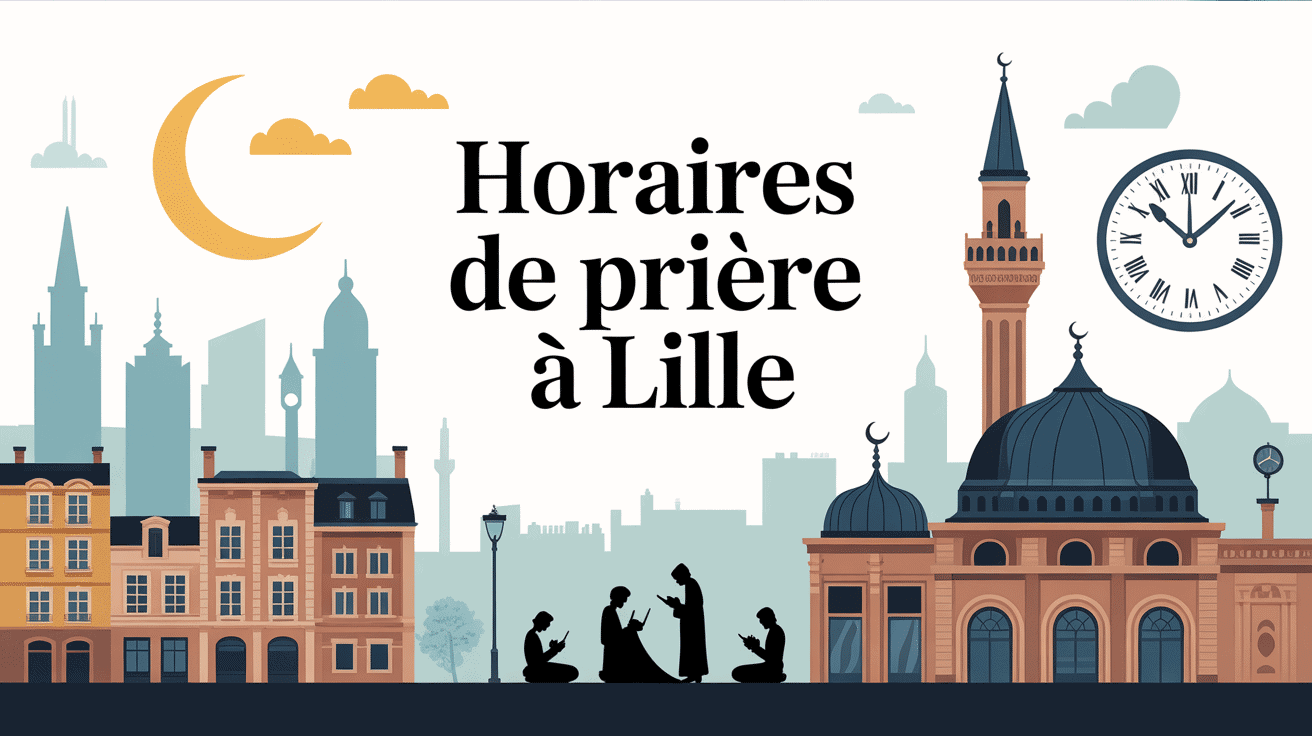 horaire priere lille mosquee ville croissant lune
