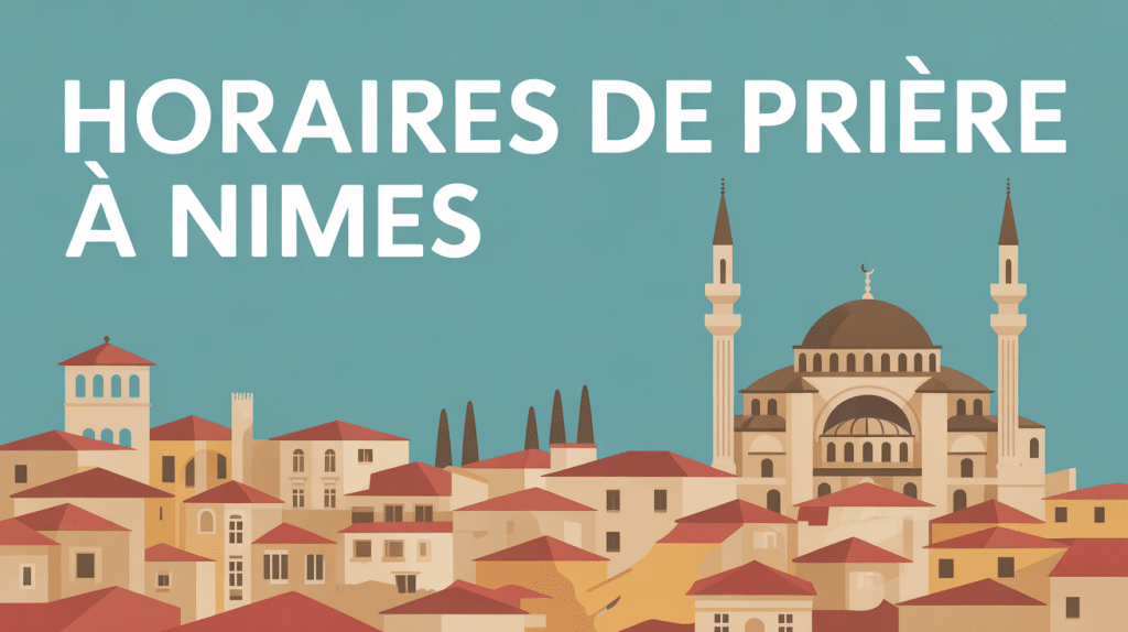 vue aerienne mosquee horaire priere nimes