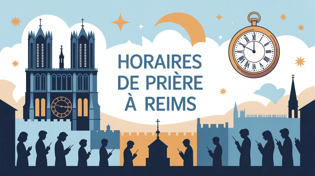 horaire priere reims illustration ville cathédrale