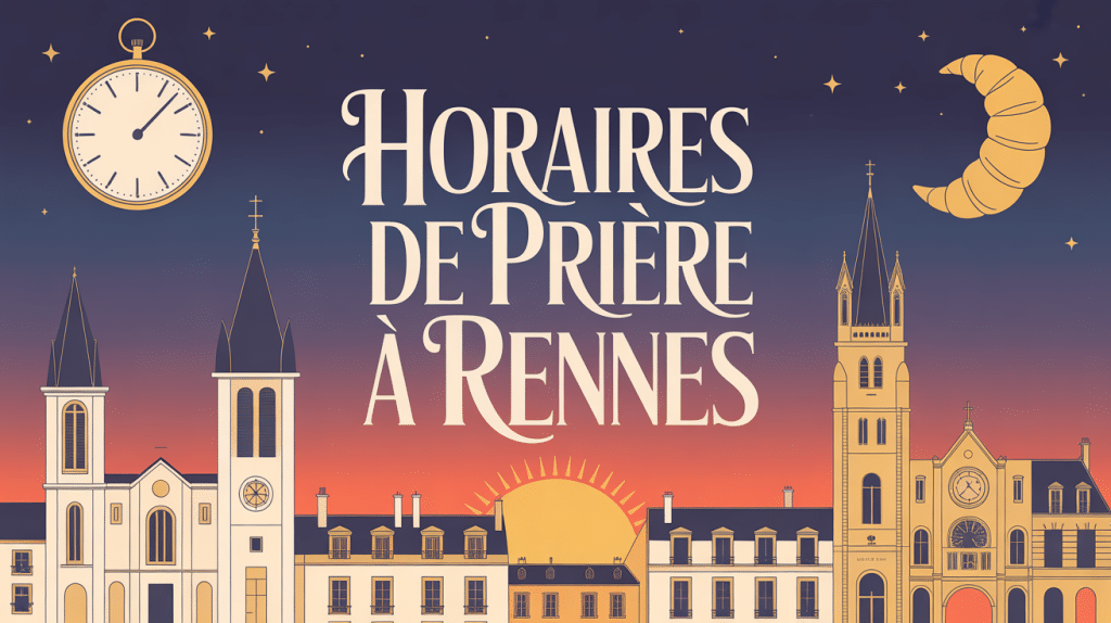 horaire priere rennes illustration ville