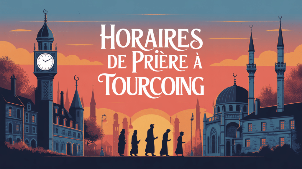 illustration ville nord minaret pour horaire priere tourcoing