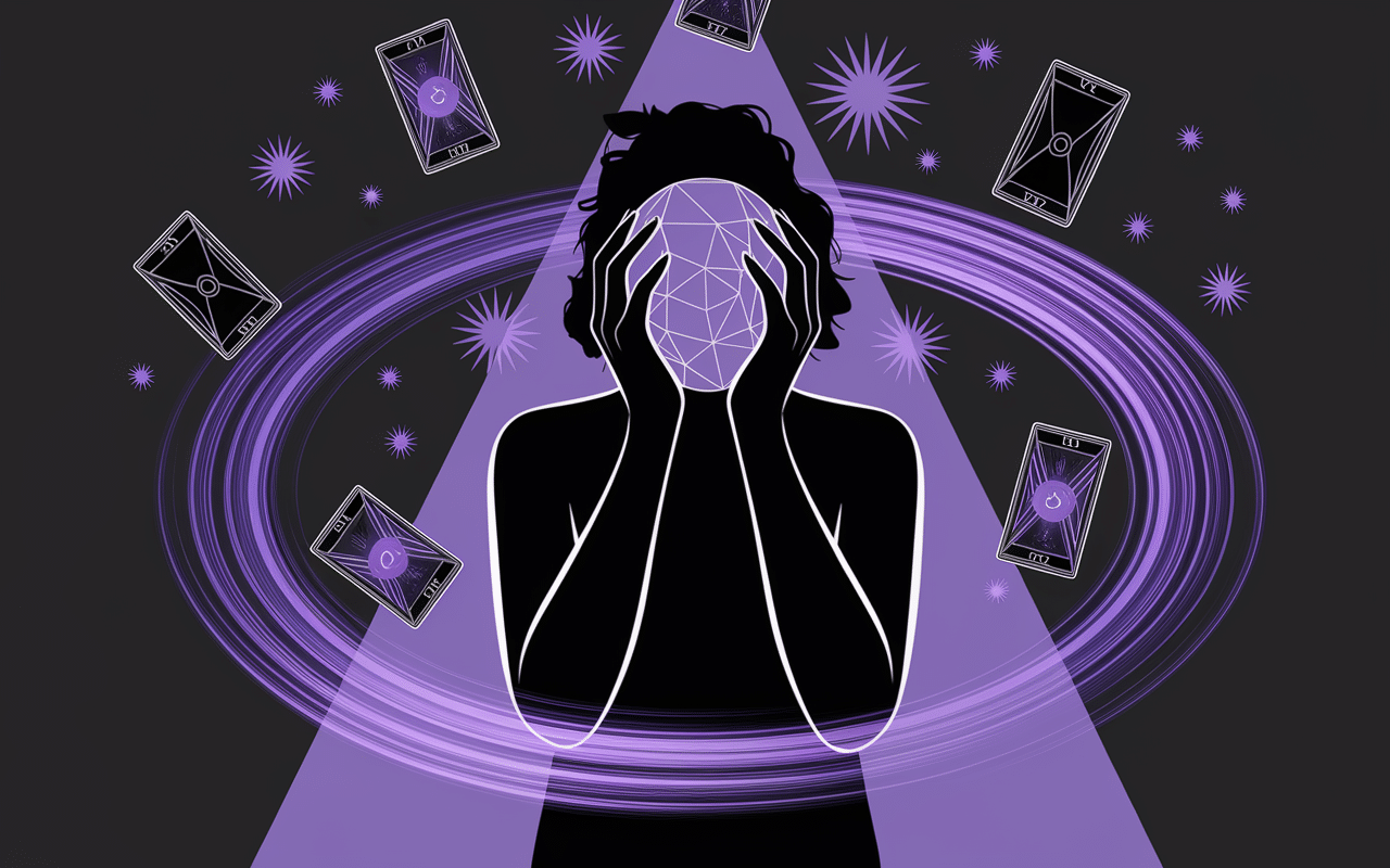 La voyance a détruit ma vie confusion silhouette symboles mystiques