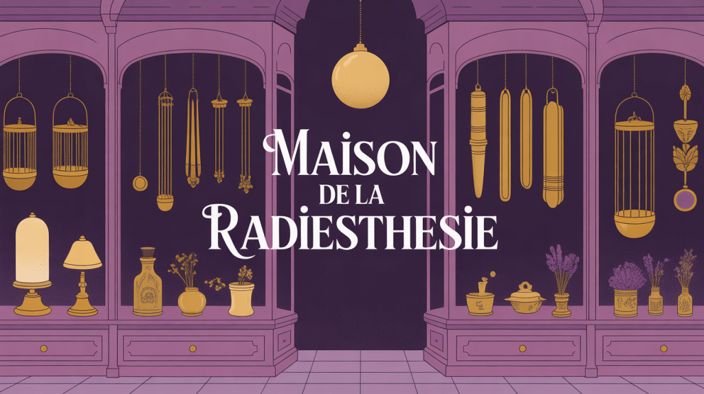 vitrine maison de la radiesthésie pendules baguettes