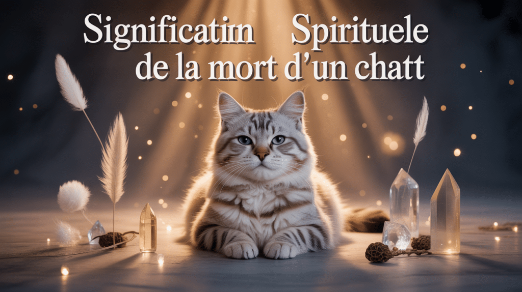 mort d'un chat signification spirituelle lumière dorée