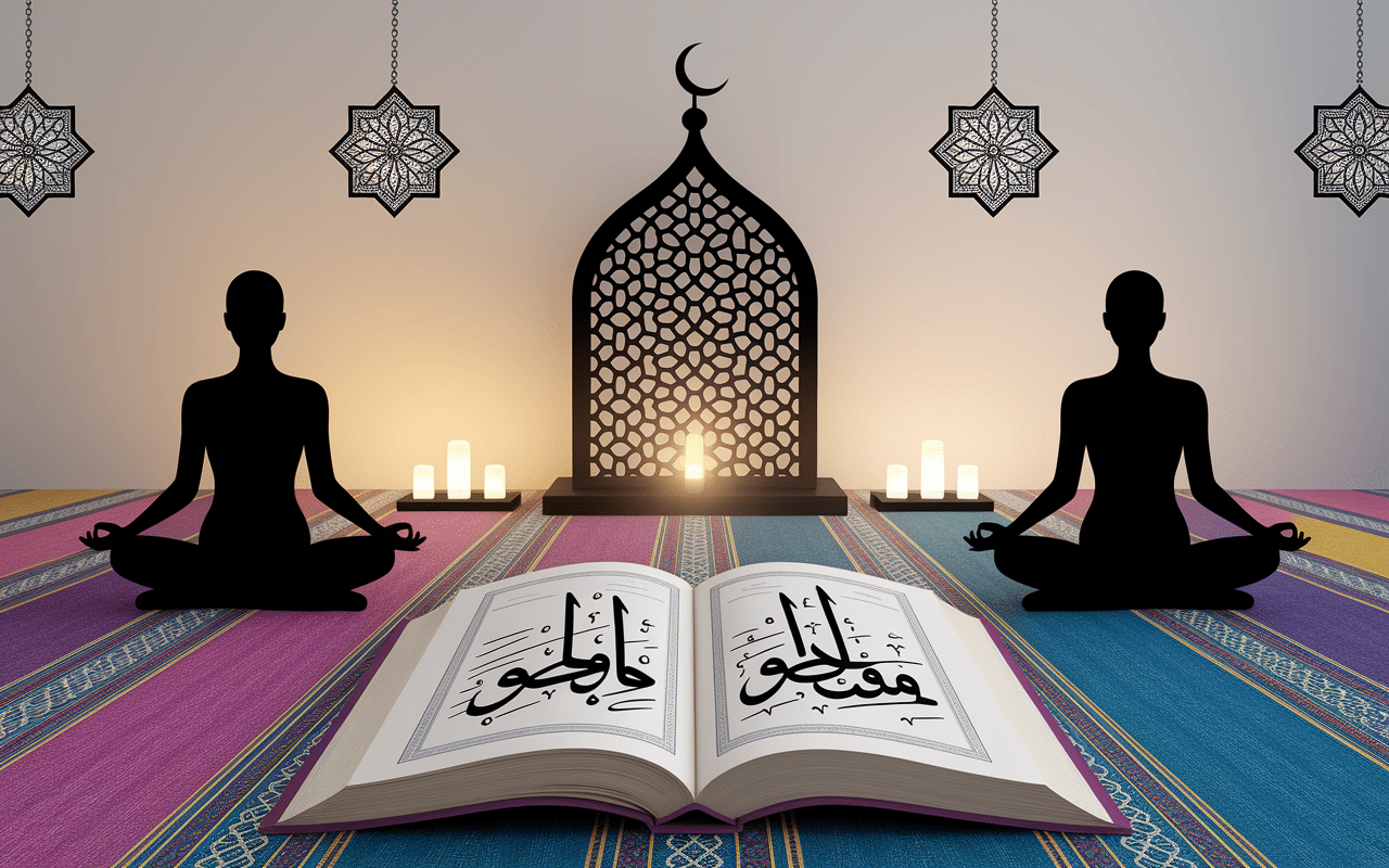 Scène de prière et traditions spirituelles durant muharram 2024