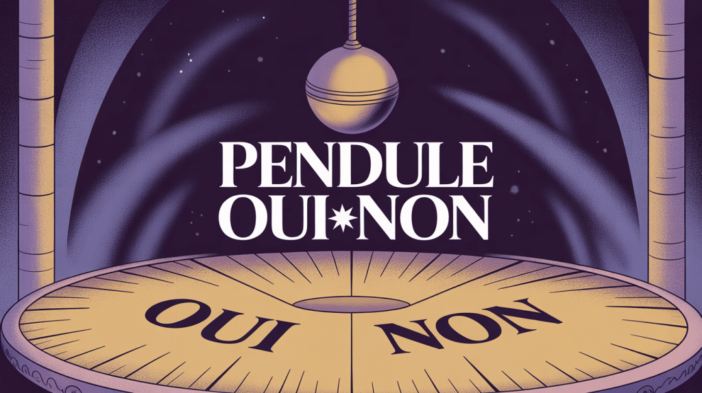 Pendule oui non suspendu entre les réponses