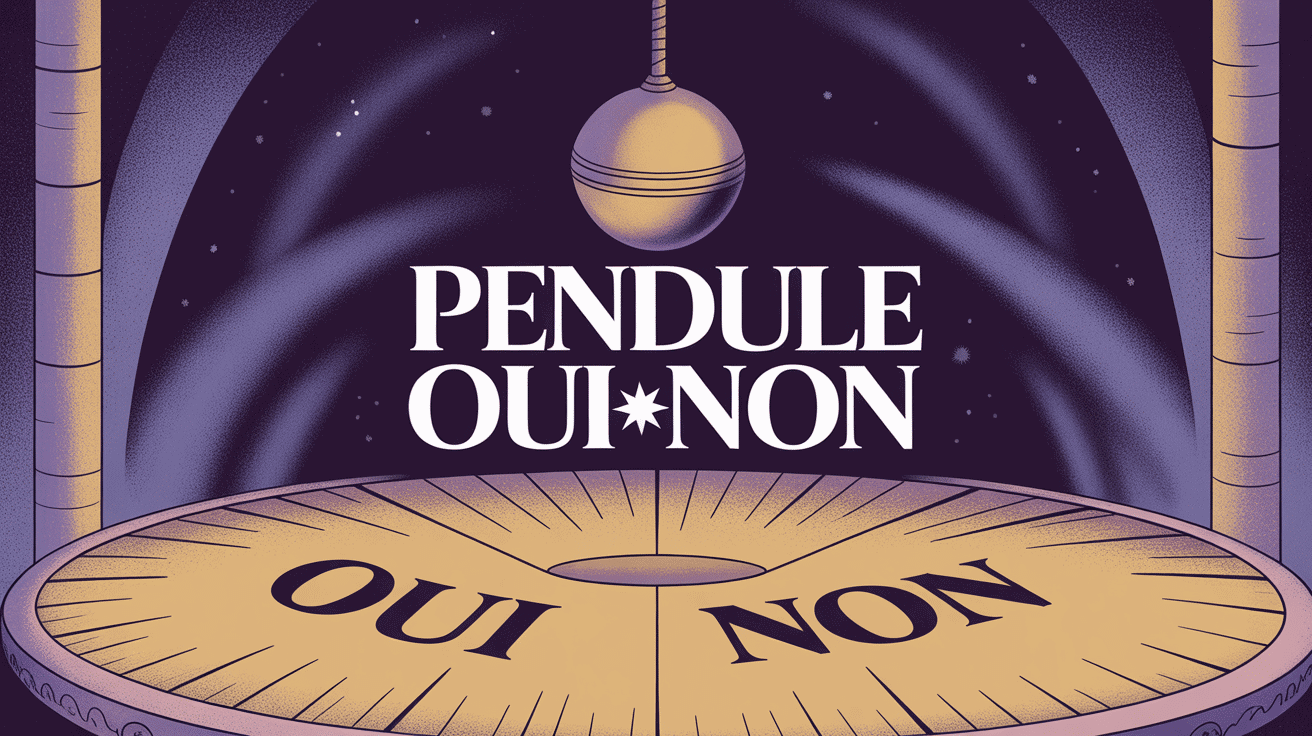 Pendule oui non suspendu entre les réponses
