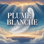 Plume blanche signification dans un ciel lumineux