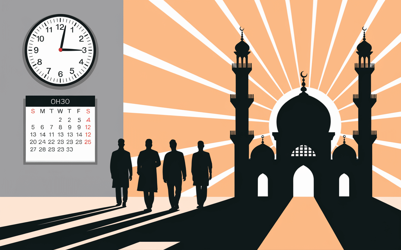 horloge mosquee priere aid el kebir 2024
