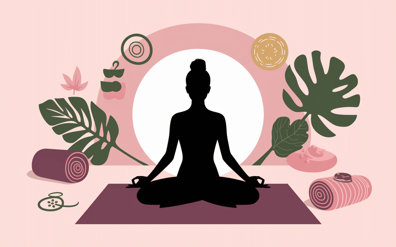 Silhouette méditation bien être reve de cracher du sang