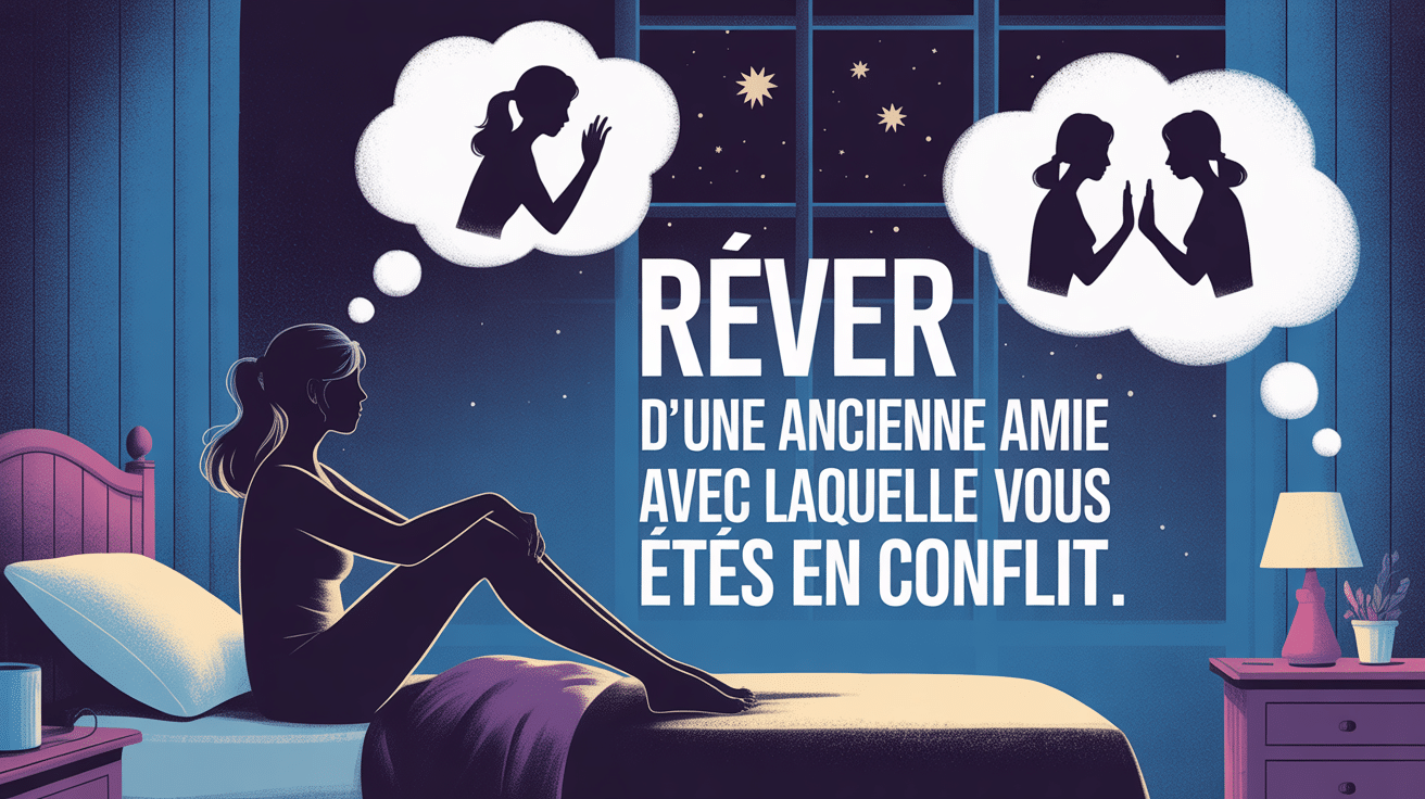 rêver d'une ancienne amie avec qui on est fâché silhouette pensée