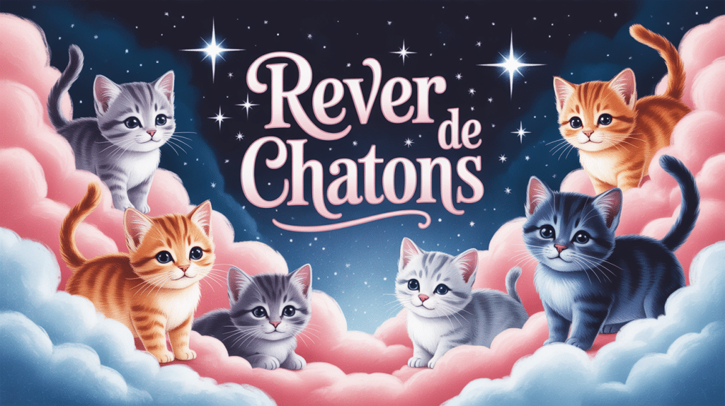 Rêver de chatons dessin de chatons mignons ambiance rêve