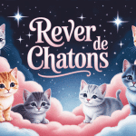 Rêver de chatons dessin de chatons mignons ambiance rêve
