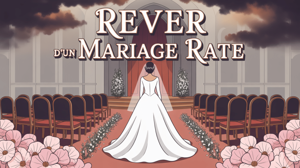 rêver de mariage raté mariée devant autel vide