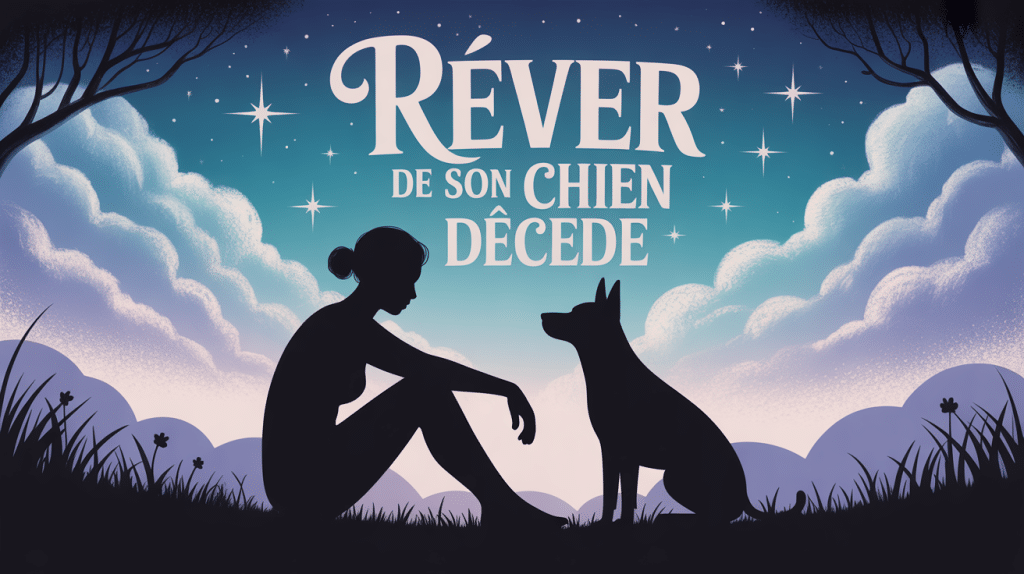 rever de son chien mort illustration onirique apaisante