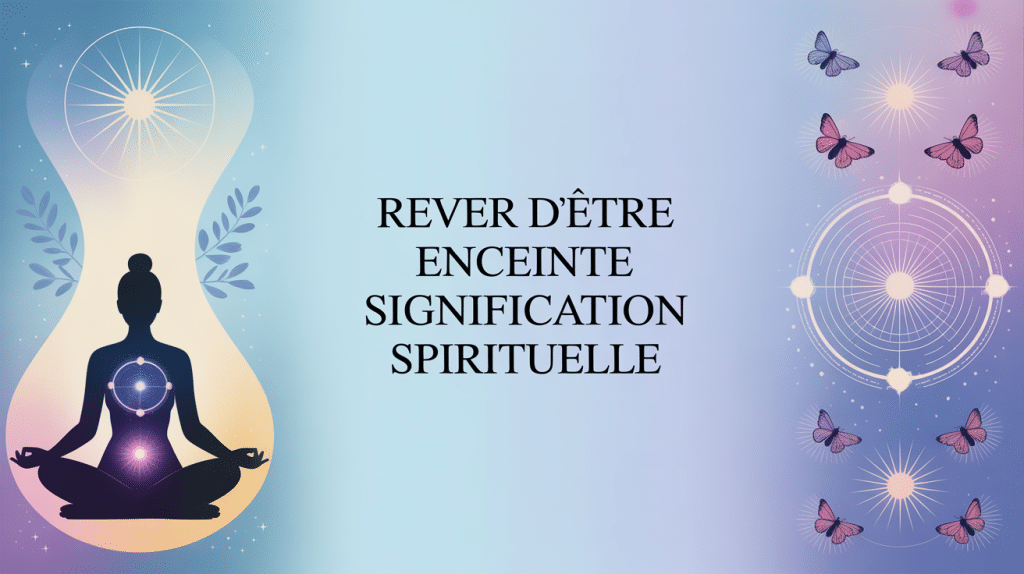 rêver d'être enceinte spiritualité femme méditation aura dorée