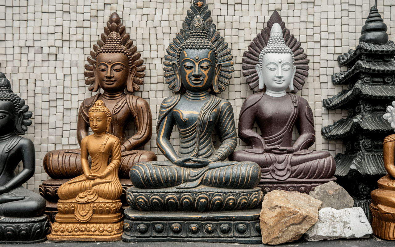 signification des bouddhas styles statues diversité