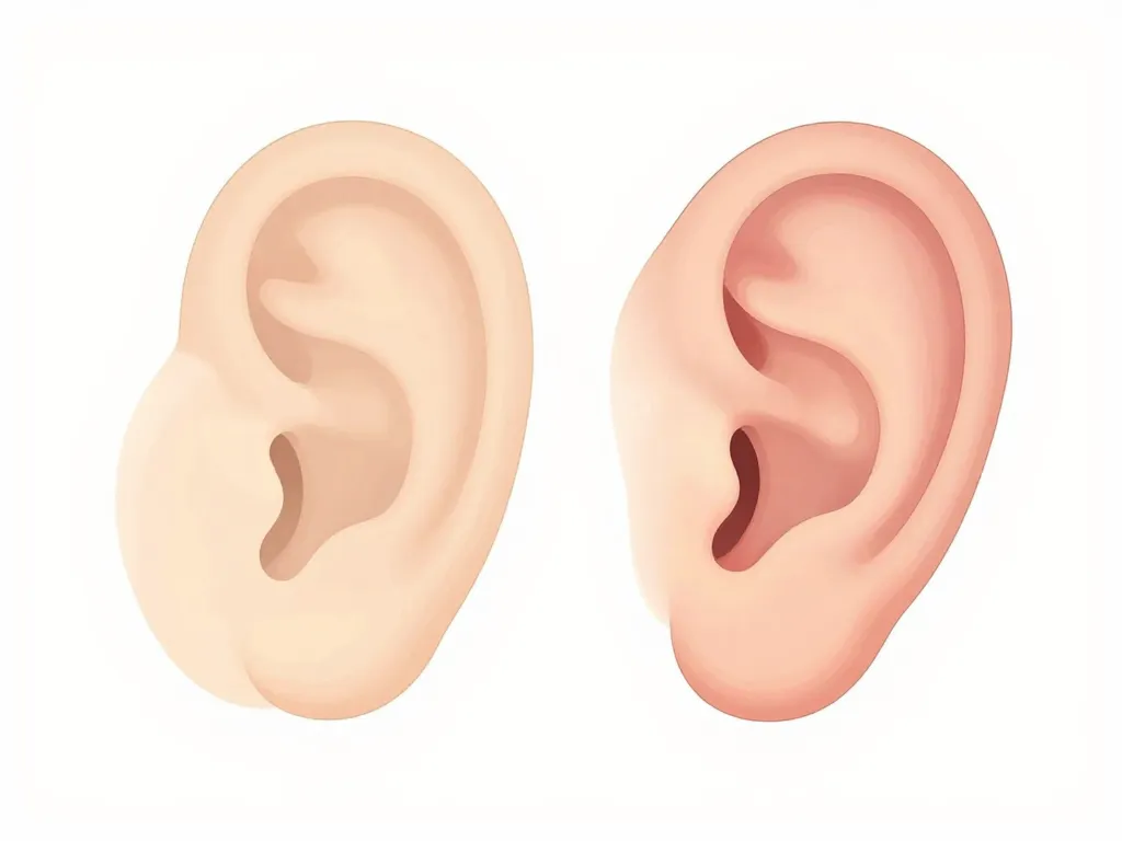 diagramme anatomie lobe des oreilles