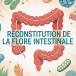 Illustration du rééquilibrage de la flore intestinale