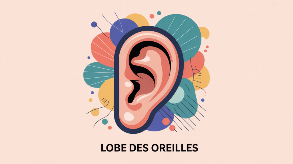 illustration types de lobe des oreilles
