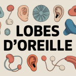 illustration lobes oreille sains et variés